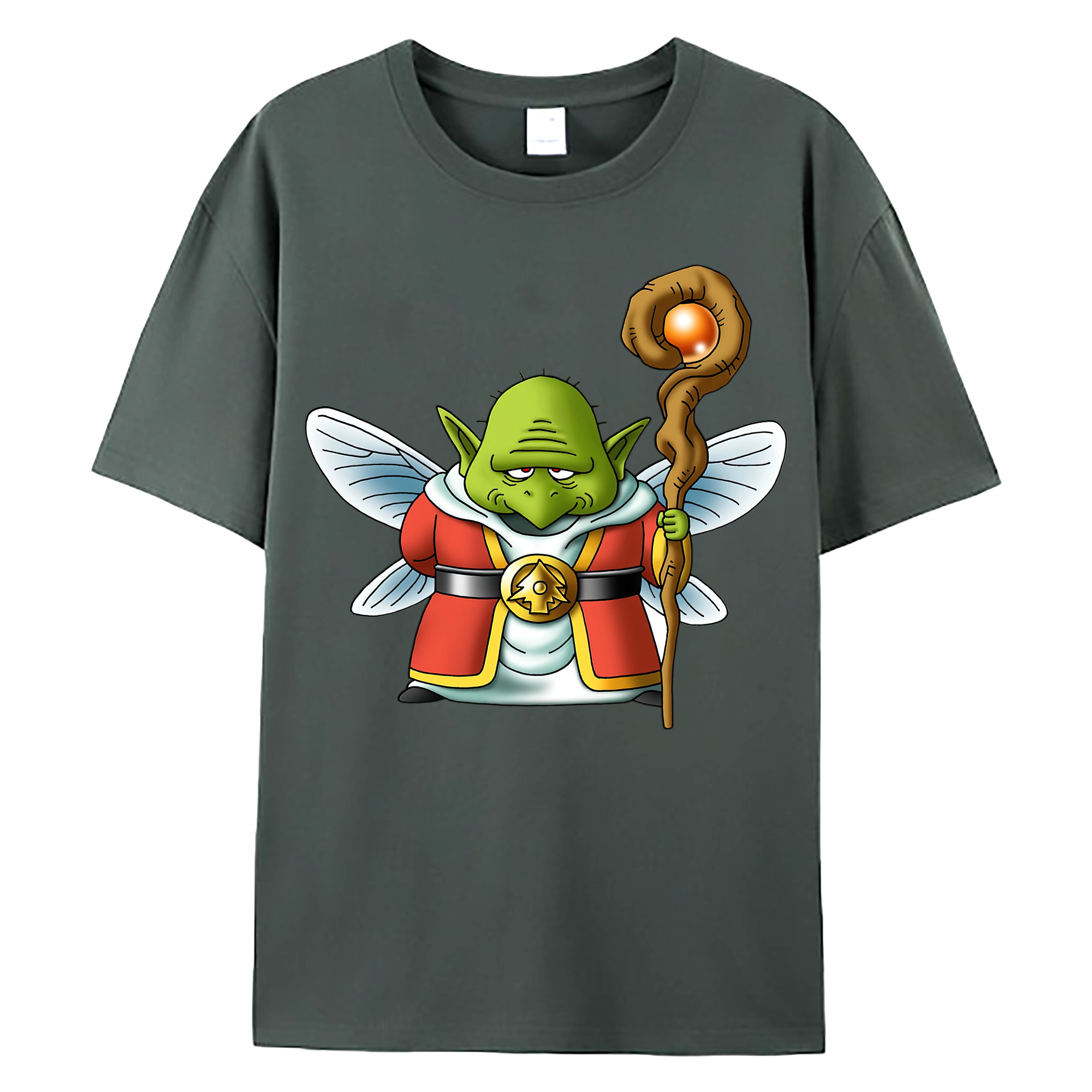 （画像用） ドラゴンクエスト Doragon Kuesuto Dragon Quest 綿100％ メンズ半袖Tシャツ｜肌触りやわらか＆通気性